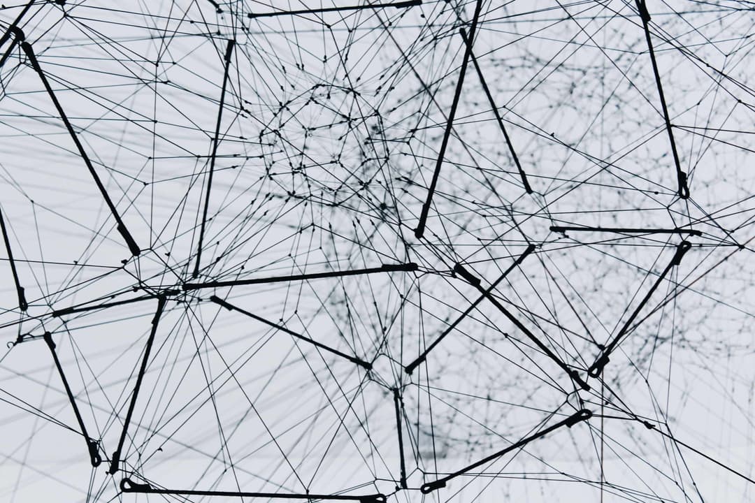 Abstract image of an interconnected network