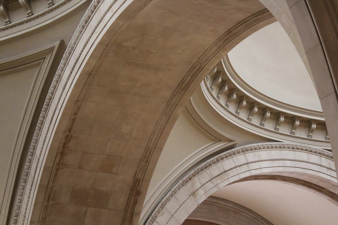 Photograph of two archways at The Metropolitan Museum of Art, New York