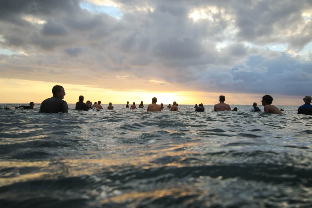 Shot off the coast of Bali during a sunset surf sesh